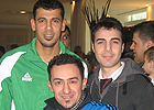 Ahmad - With the iraqi football player Yonis